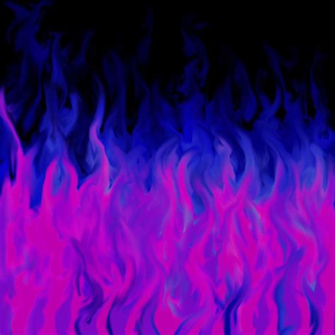 Blue And Purple Fire Wallpaper