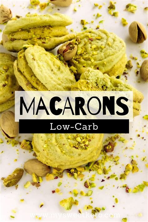 Low Carb Pistachio Macarons - My Sweet Keto