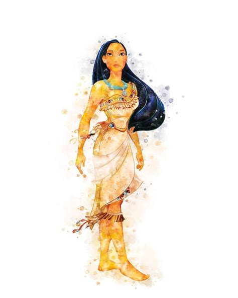 Disney Princess Art Print Disney Princess Watercolor Painting ...