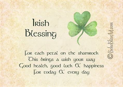 Irish Blessing For Health And Happiness - Draw-jelly