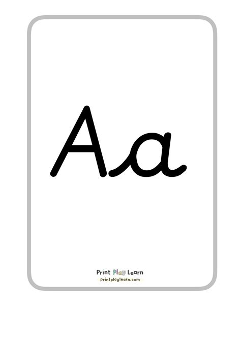 Alphabet A4 posters Montessori font - Printable Teaching Resources ...