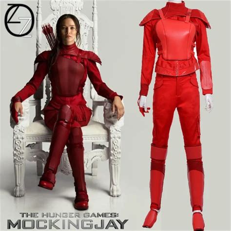 The Hunger Games Part 2 Katniss Everdeen Cosplay Costume Costume Outfit Women Superhero ...