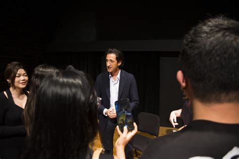 Oscar winner Adrien Brody talks shop with SDA students · School of ...