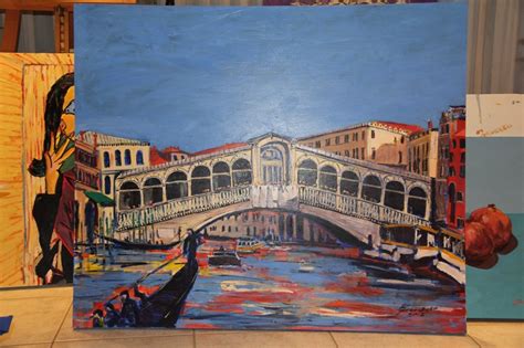 my painting of the Rialto Bridge Venice www.francescoart.com.au 2012 | Rialto bridge, Rialto ...