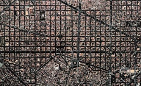 Barcelona Grid : Aerial View Of Placa De Catalunya With Typical Urban Grid Barcelona Stock Photo ...