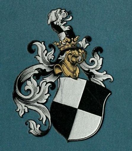 The heraldic arms of the von Hohenzollern family (German). | Coat of arms, Heraldry, Animal design