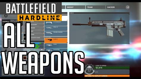 Battlefield Hardline: ALL WEAPONS! - YouTube