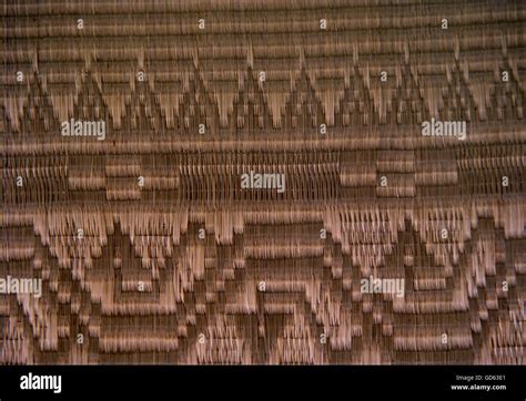 Detail of woven reed mat Stock Photo - Alamy