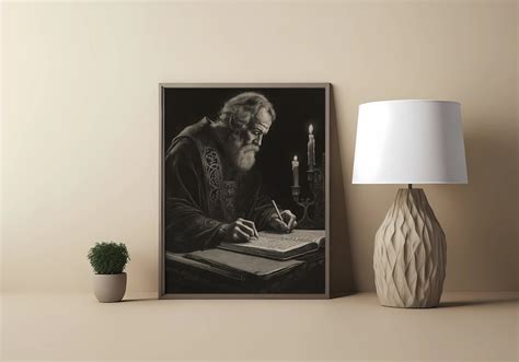 Classic Ancient Scholar Print , Study Decor Wall Art, Renaissance Style Office Artwork, Antique ...