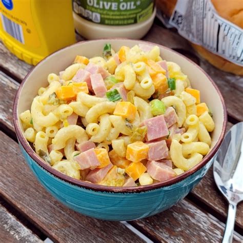 Honey Baked Ham Macaroni Salad Recipe | Besto Blog