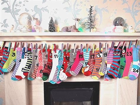 Christmas Sock Advent Calendar - Count Down to Xmas - Decoration Boys ...