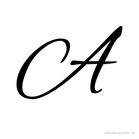 Cursive Alphabet Gallery - Free Printable Alphabets | LETTER GENERATOR NET