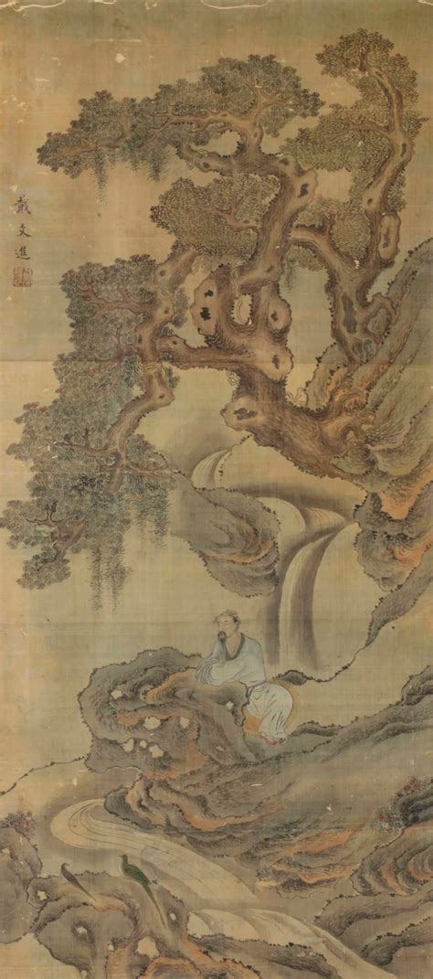 A Chinese painting on silk