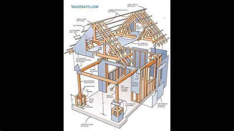 10x10 Storage Shed With Loft Plans Blueprints in 2023 | Shed with loft ...