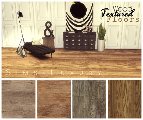 Wood Textured Floors by Sims4Luxury - Liquid Sims