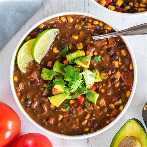 Easy Black Bean Soup Recipe | Ready in 30 Minutes | Vegan Recipe