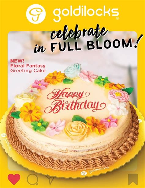 Introducing Goldilocks’ Floral Fantasy Cake!