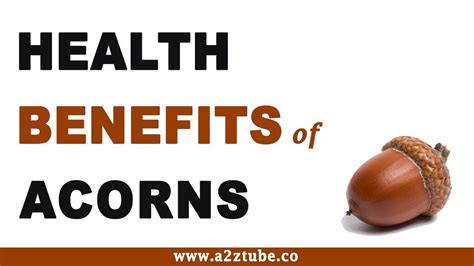 Health Benefits of Acorns | Fruit health benefits, Fruit benefits, Health benefits