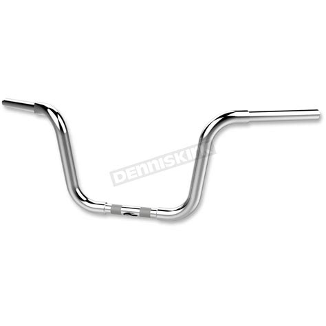 Khrome Werks Chrome 10 in. Fat Bobber Ape Hangers 1 1/4 in. Handlebars - 300410 - Dennis Kirk