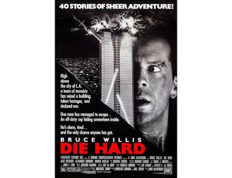 Die Hard Movie Poster Print 1988 Action 1 Sheet Artwork | Etsy