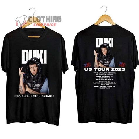 Duki Desde El Fin Del Mundo 2023 Tour Merch, Rapper Duki Concert 2023 Shirt, Desde El Fin Del ...