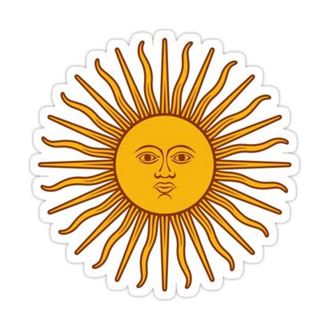 the sun with an evil face sticker