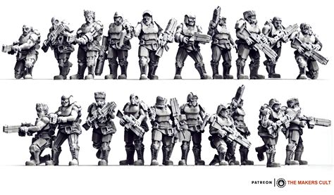 Cyberzerkers - Rifle Squads M/F - The Makers Cult