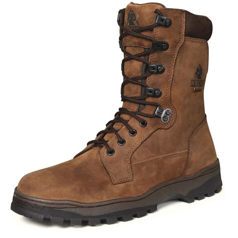 Men's Rocky® 9" Outback Waterproof Boots, Brown - 216886, Hunting Boots at Sportsman's Guide