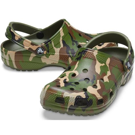 Crocs Crocs Classic Printed Camo Army Green / Multi (UX5) 206454-3TC ...