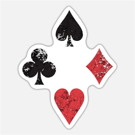 Vintage-poker-playing-cards Stickers | Unique Designs | Spreadshirt