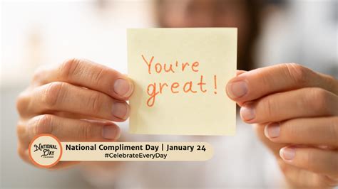 NATIONAL COMPLIMENT DAY - January 24 - National Day Calendar