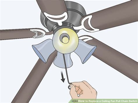 4 Ways to Replace a Ceiling Fan Pull Chain Switch - wikiHow