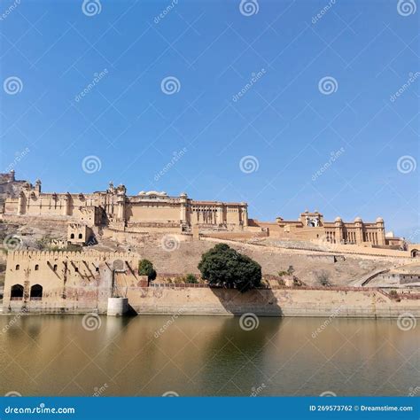 Historical Fort Architecture in Jaipur Rajasthan Stock Photo - Image of ...