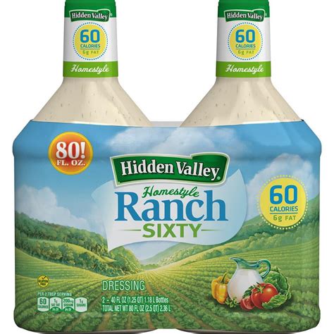 Hidden Valley Original Ranch Homestyle Salad Dressing, 2 pk./40 oz ...