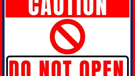 Do Not Open Door Sign | FREE Download