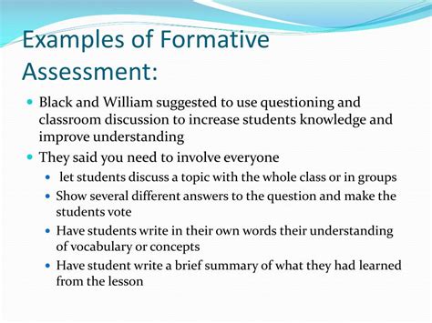 PPT - Purpose and Benefits of Formative Assessment. PowerPoint Presentation - ID:2225034