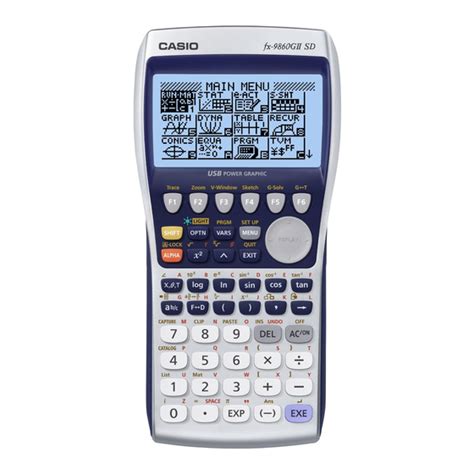 CASIO FX-9860GII INSTRUCTION MANUAL Pdf Download | ManualsLib