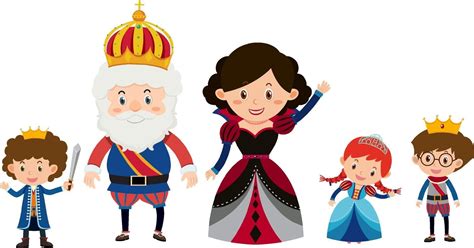 Royal family cartoon character 3304293 Vector Art at Vecteezy