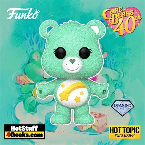 NEW Care Bears 40 Years: Wish Bear Diamond Glitter Funko Pop