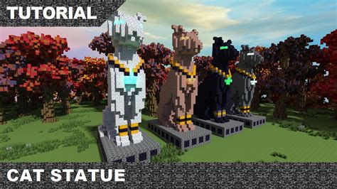 Minecraft Cat Statue Tutorial & Download part 1 - YouTube