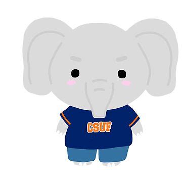 "CSUF Mascot Tuffy the Titan " Sticker for Sale by kdrawsss | Redbubble