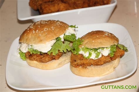 Chicken Burger Recipe | McDonald's McChicken Burger | Guttans