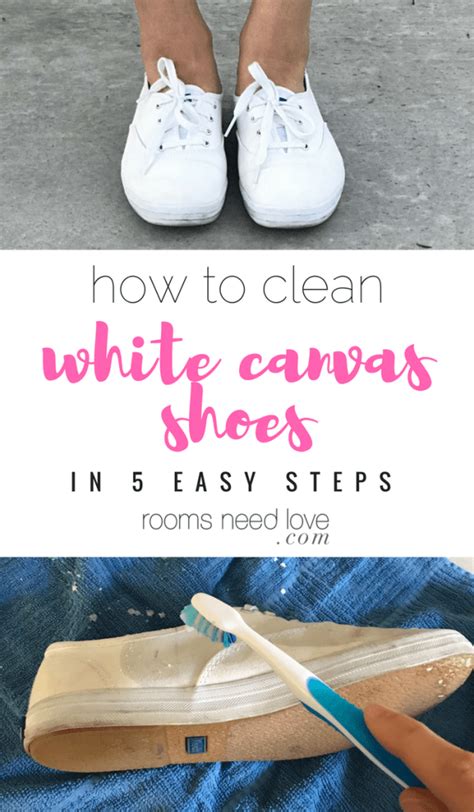 How to Clean White Canvas Shoes - Rooms Need Love