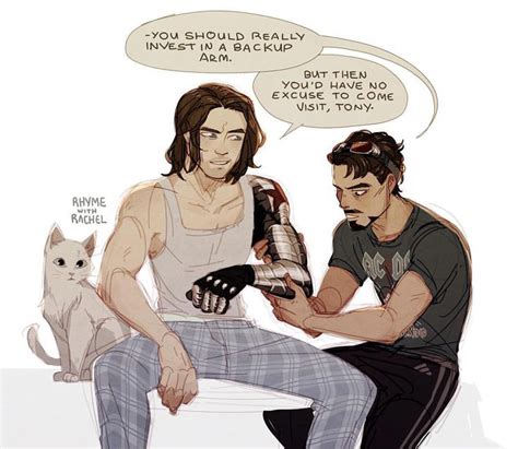 i just felt like drawing a very good panel from #wintersoldier - #avengers #ironman #buckybarnes ...