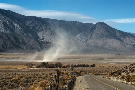 Dust Storm Along the Owens River, Owens Valley, CA, 2015 - Blue Earth Alliance