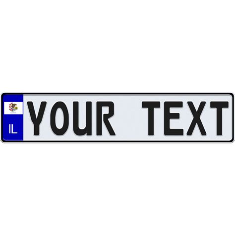 Illinois Euro-Style License Plate – CustomEuroPlates.com