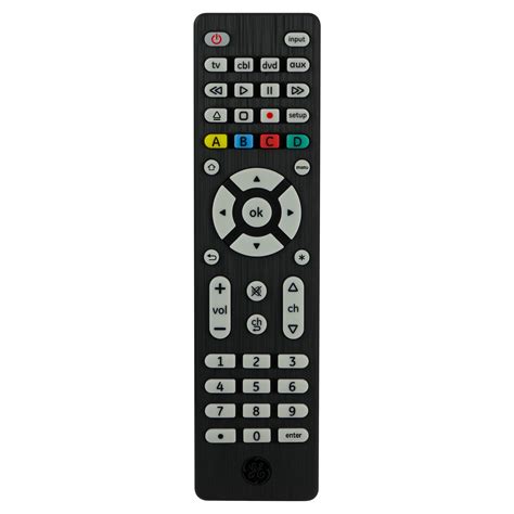 GE 4-Device Universal Remote Control, Black, 34457 - Walmart.com - Walmart.com