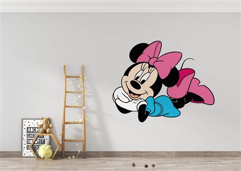 Minnie Mouse Wall Decal Cartoon Wall Decor for Kids Nursery - Etsy