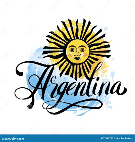 Argentina Vintage Card - Poster Vector Illustration, Argentina Flag ...