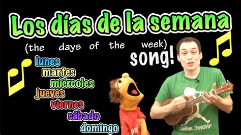 Days of the Week in Spanish Song! - YouTube